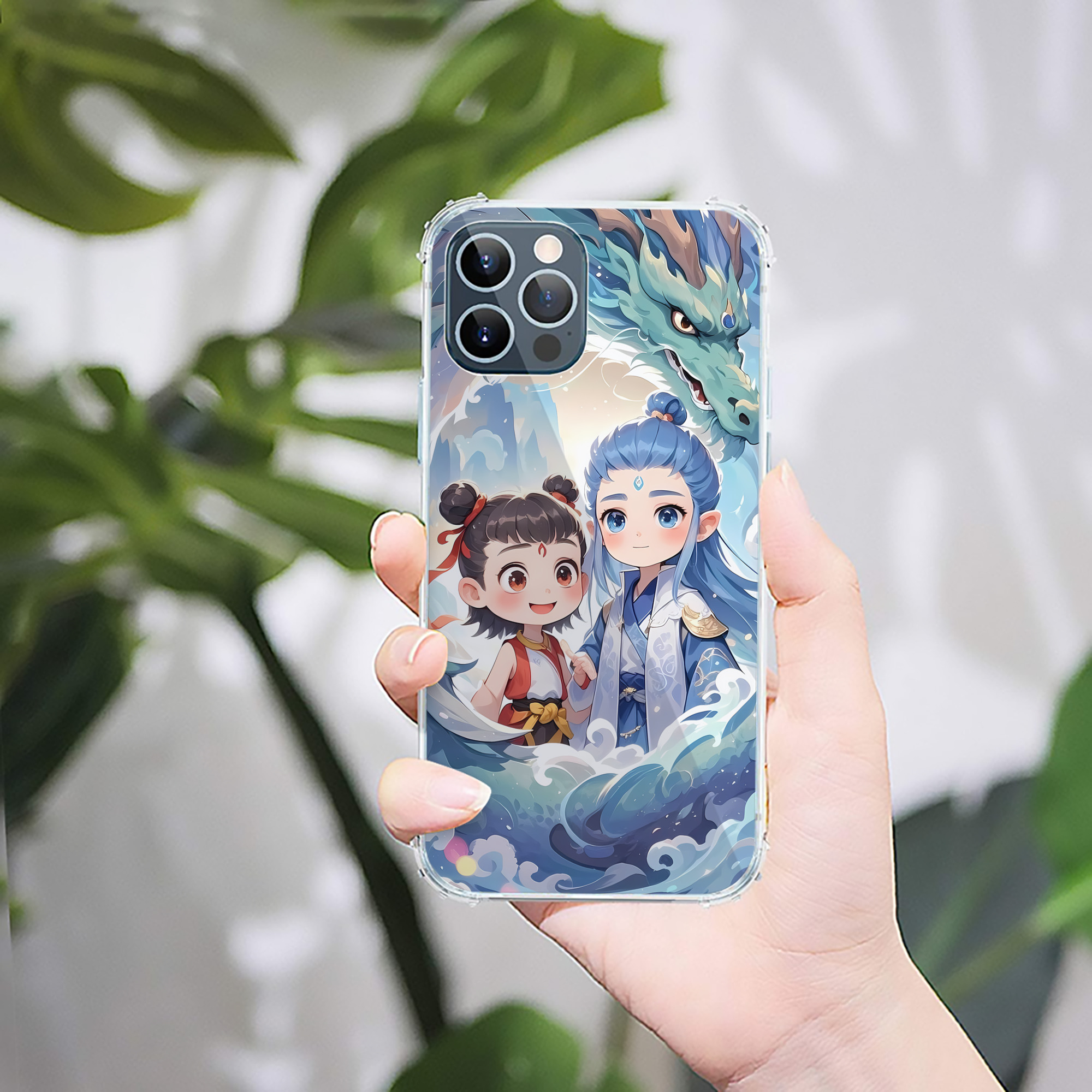 （画像用） Ne Zha 2 ナタ 魔童の大暴れ 【iPhone 12シリーズ対応】透明スマホケース（クリアソフトケース）